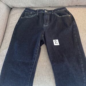 Judy Blue Dark Wash High-Rise Straight Jeans